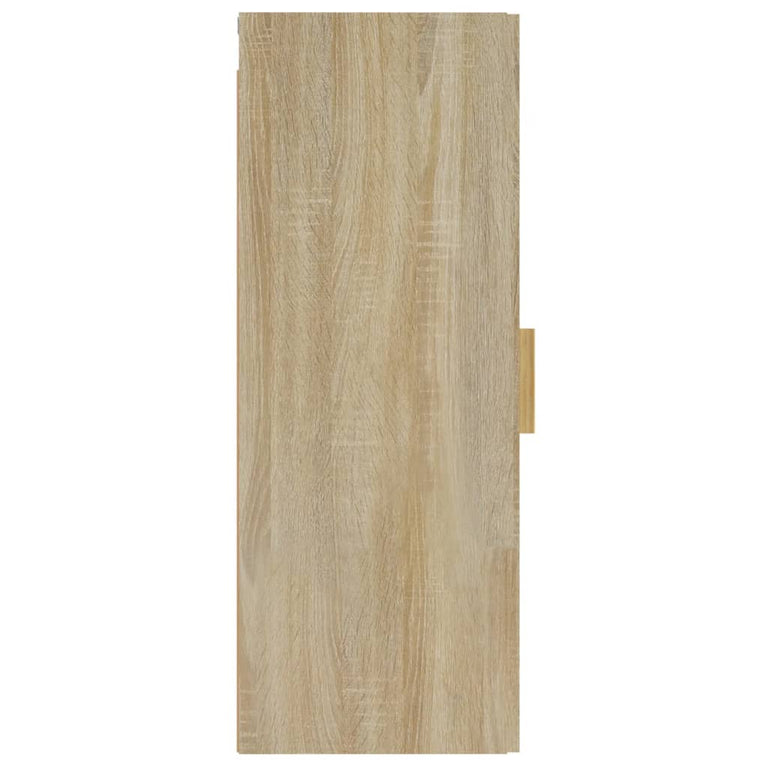 Wandkast 34,5x34x90 cm bewerkt hout sonoma eikenkleurig MeubelReus