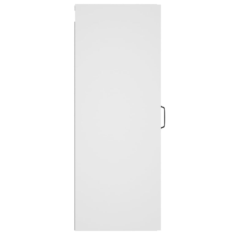 Wandkast 34,5x34x90 cm bewerkt hout wit MeubelReus