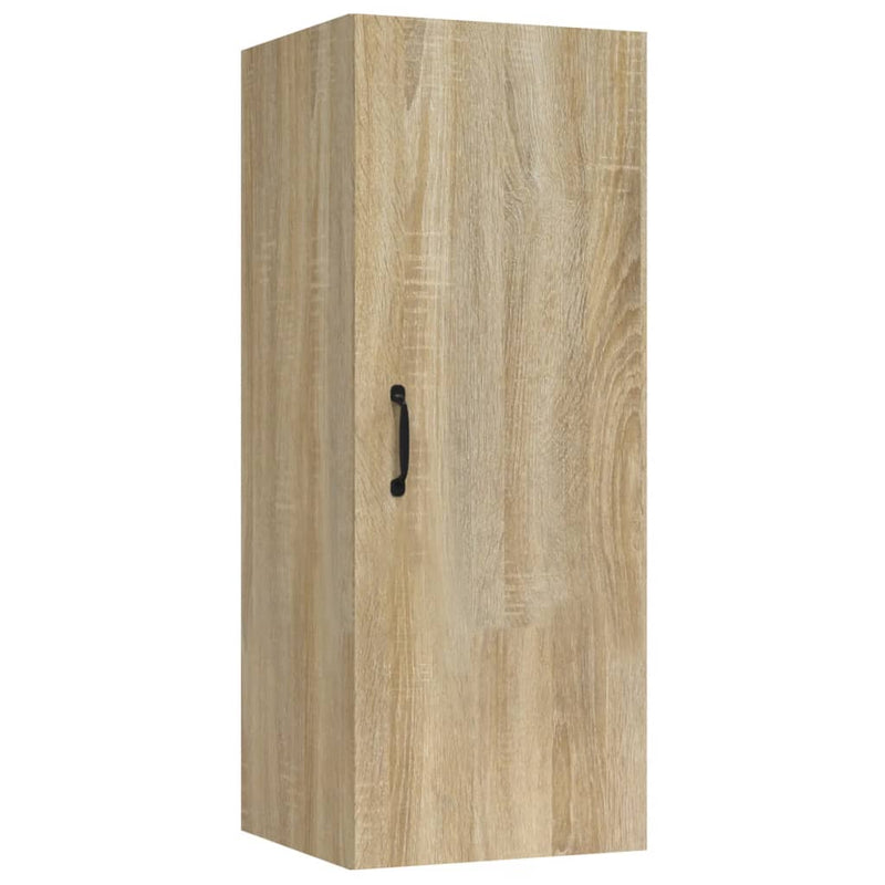 Wandkast 34,5x34x90 cm bewerkt hout sonoma eikenkleurig MeubelReus