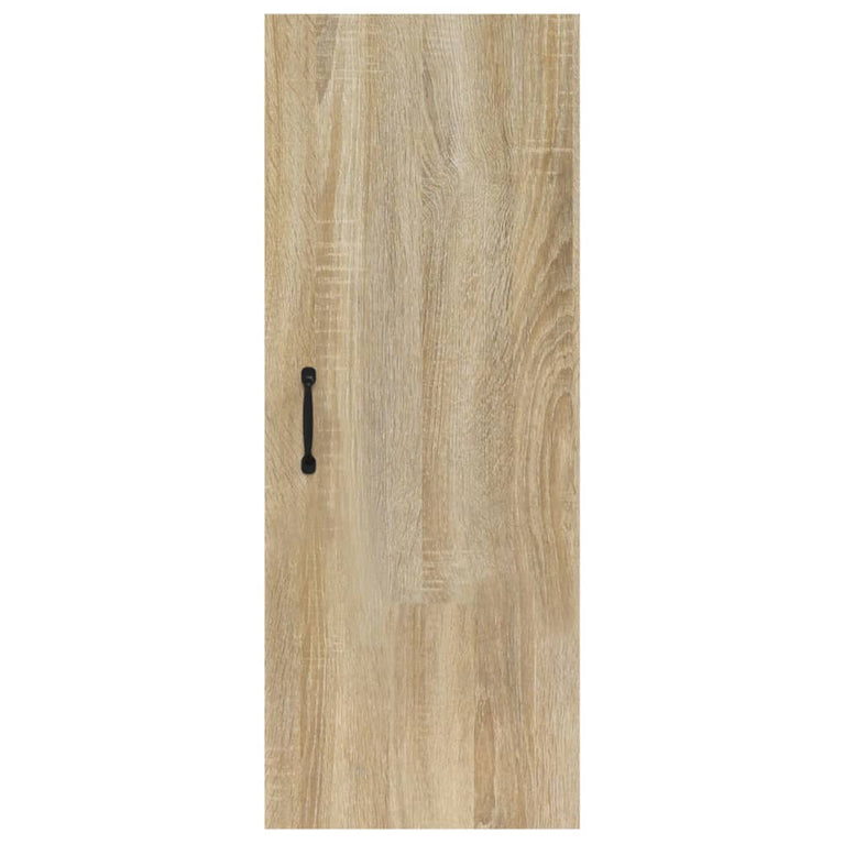 Wandkast 34,5x34x90 cm bewerkt hout sonoma eikenkleurig MeubelReus