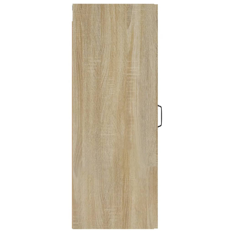 Wandkast 34,5x34x90 cm bewerkt hout sonoma eikenkleurig MeubelReus