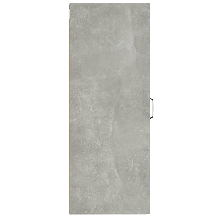 Wandkast 34,5x34x90 cm bewerkt hout betongrijs MeubelReus