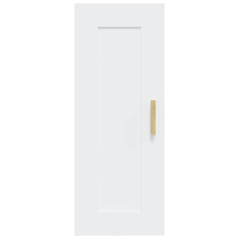 Wandkast 35x34x90 cm bewerkt hout wit MeubelReus