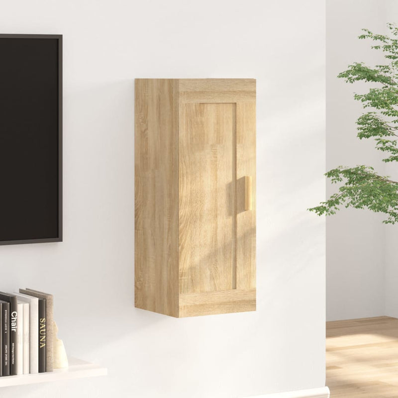 Hangkast 35x34x90 cm bewerkt hout sonoma eikenkleurig MeubelReus
