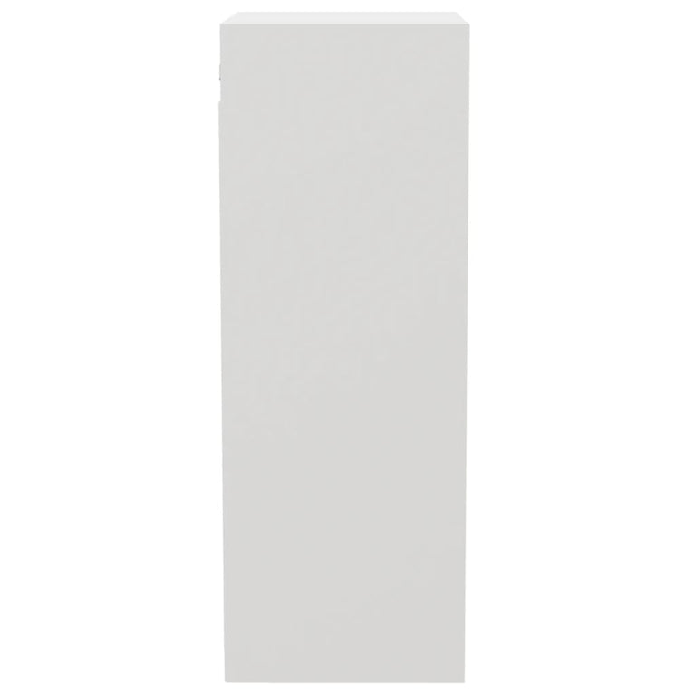 Wandkast 34,5x32,5x90 cm bewerkt hout hoogglans wit MeubelReus
