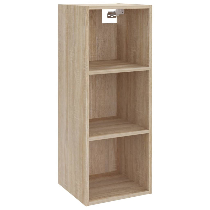 Wandkast 34,5x32,5x90 cm bewerkt hout sonoma eikenkleurig MeubelReus