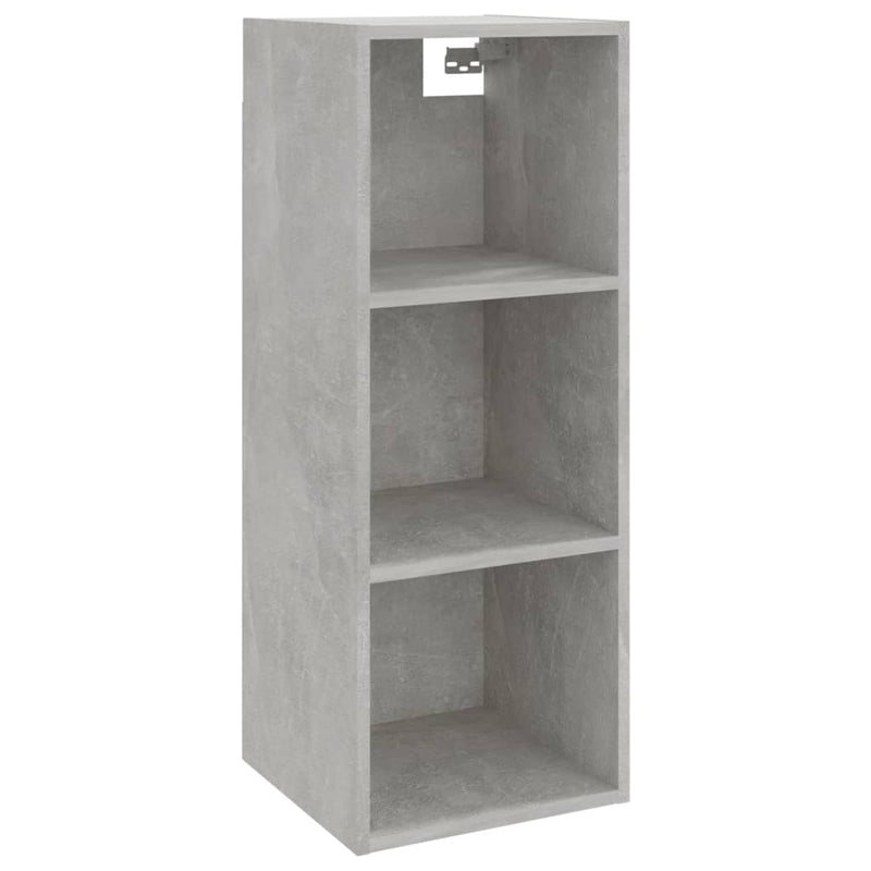 Wandkast 34,5x32,5x90 cm bewerkt hout betongrijs MeubelReus