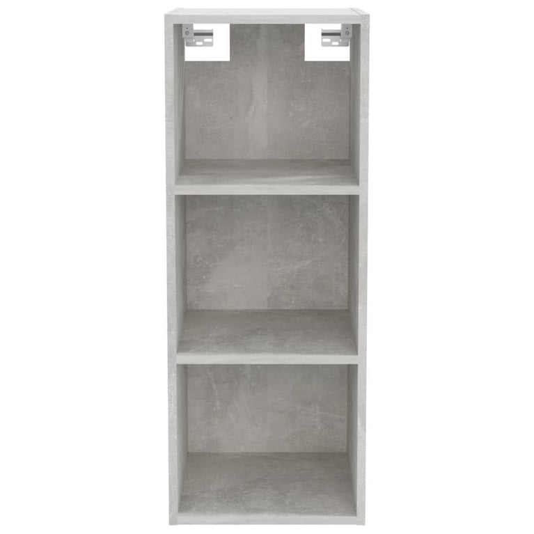 Wandkast 34,5x32,5x90 cm bewerkt hout betongrijs MeubelReus