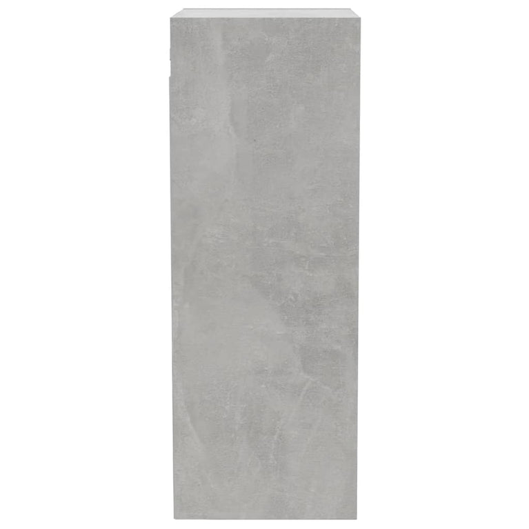 Wandkast 34,5x32,5x90 cm bewerkt hout betongrijs MeubelReus