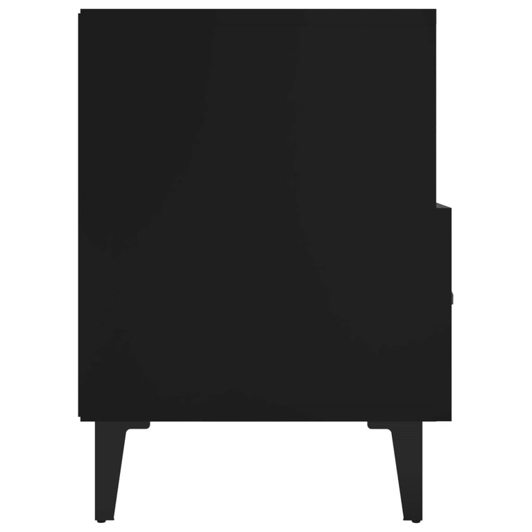 Tv-meubel 80x36x50 cm bewerkt hout zwart MeubelReus