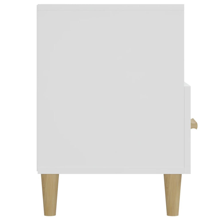 Tv-meubel 102x36x50 cm bewerkt hout hoogglans wit MeubelReus