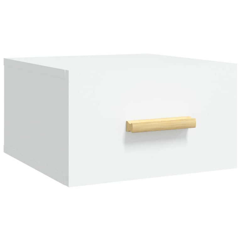 Nachtkastjes 2 st wandgemonteerd 35x35x20 cm wit MeubelReus
