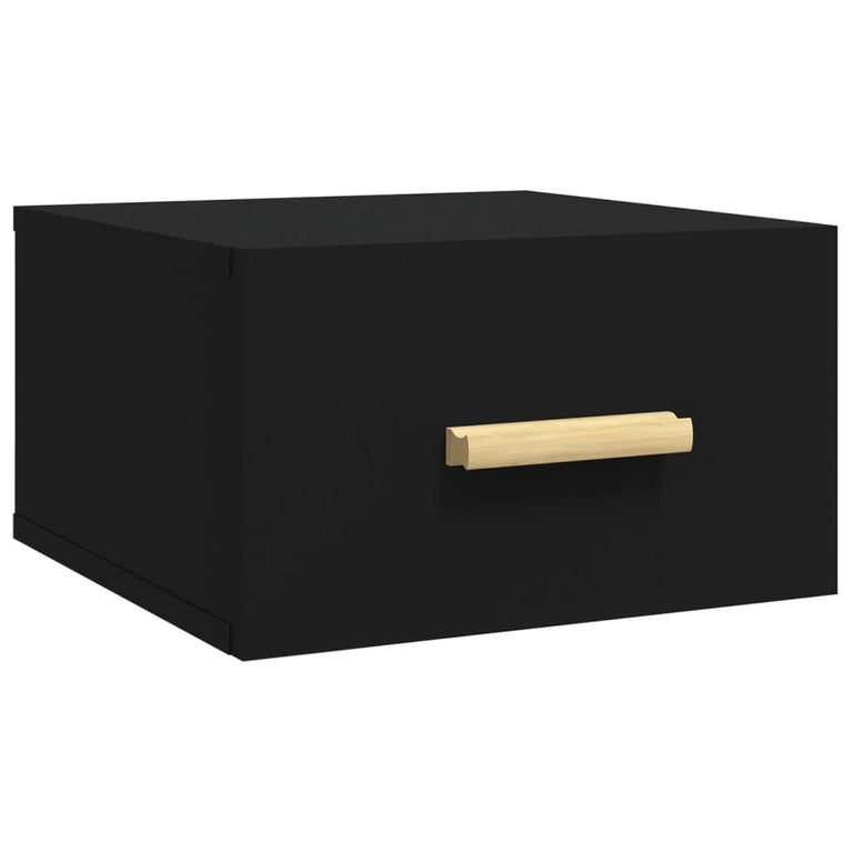 Nachtkastjes 2 st wandgemonteerd 35x35x20 cm zwart MeubelReus