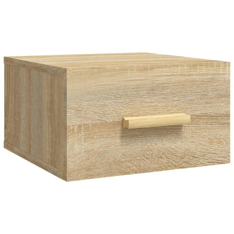 Nachtkastjes 2 st wandgemonteerd 35x35x20 cm sonoma eikenkleur MeubelReus