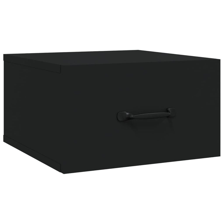 Nachtkastjes 2 st wandgemonteerd 35x35x20 cm zwart MeubelReus