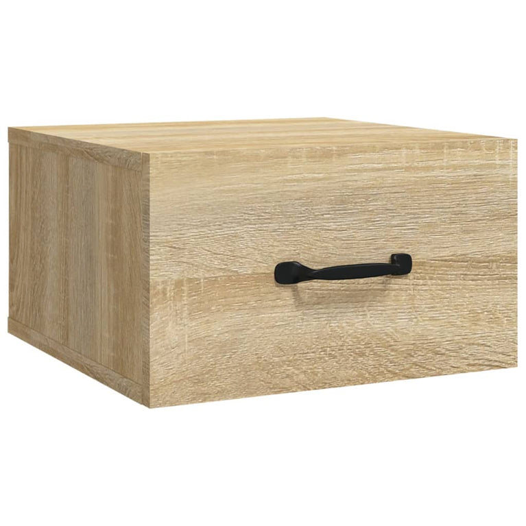 Nachtkastjes 2 st wandgemonteerd 35x35x20 cm sonoma eikenkleur MeubelReus