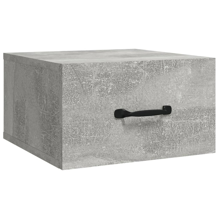 Nachtkastjes 2 st wandgemonteerd 35x35x20 cm betongrijs MeubelReus