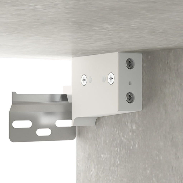 Nachtkastjes 2 st wandgemonteerd 35x35x20 cm betongrijs MeubelReus