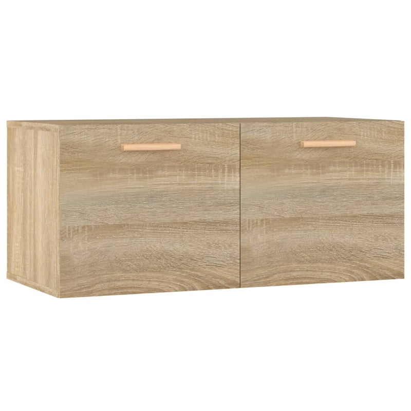 Wandkast 80x35x36,5 cm bewerkt hout sonoma eikenkleurig MeubelReus