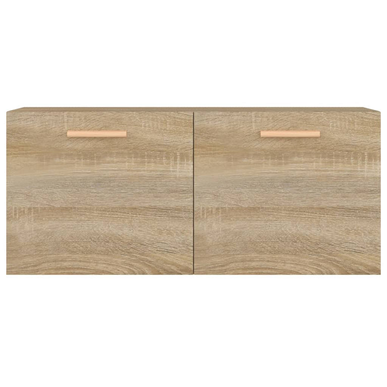 Wandkast 80x35x36,5 cm bewerkt hout sonoma eikenkleurig MeubelReus