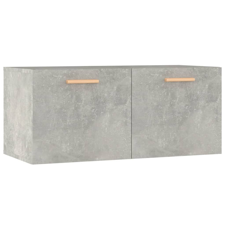 Wandkast 80x35x36,5 cm bewerkt hout betongrijs MeubelReus