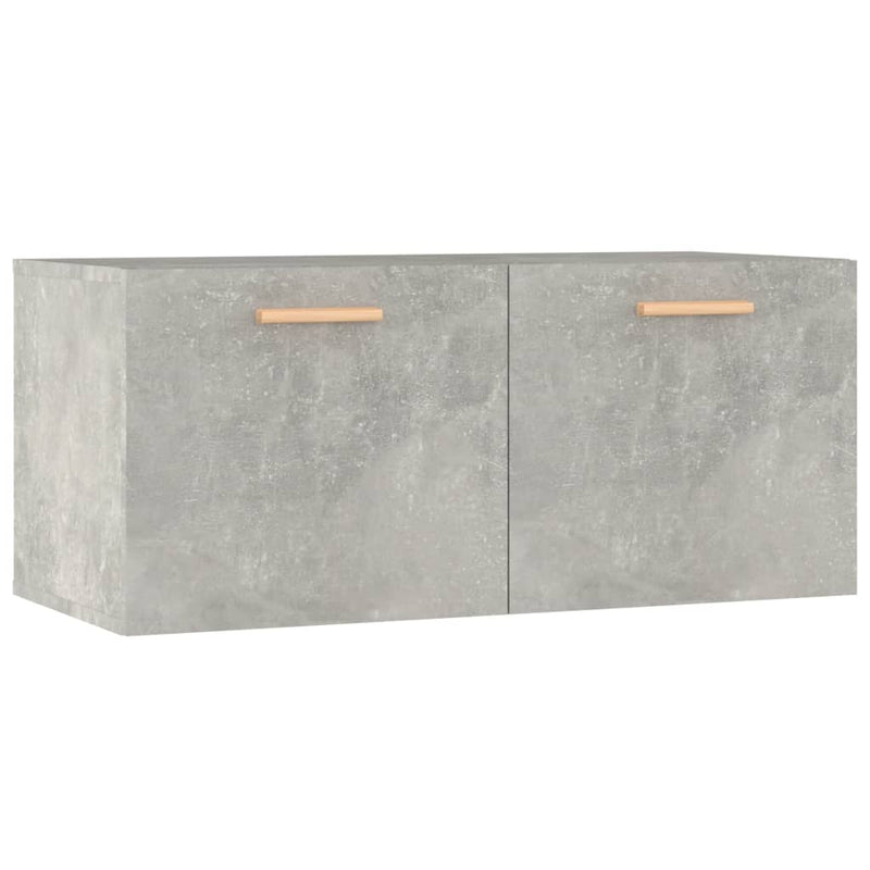 Wandkast 80x35x36,5 cm bewerkt hout betongrijs MeubelReus