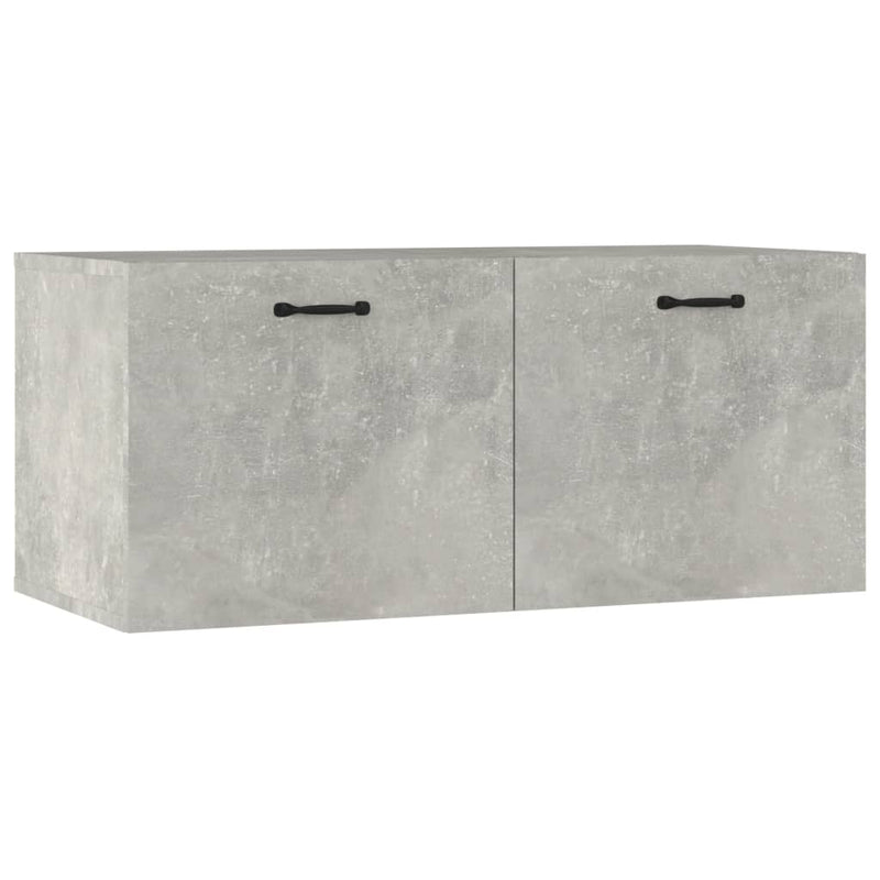 Wandkast 80x35x36,5 cm bewerkt hout betongrijs MeubelReus