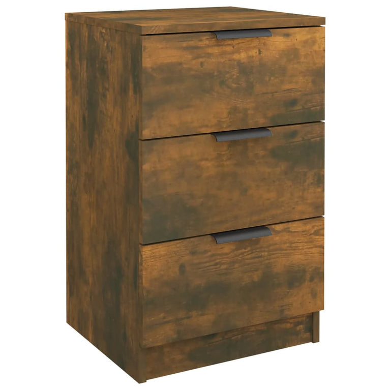 Nachtkastjes 2 st 40x36x65 cm gerookt eikenkleurig MeubelReus