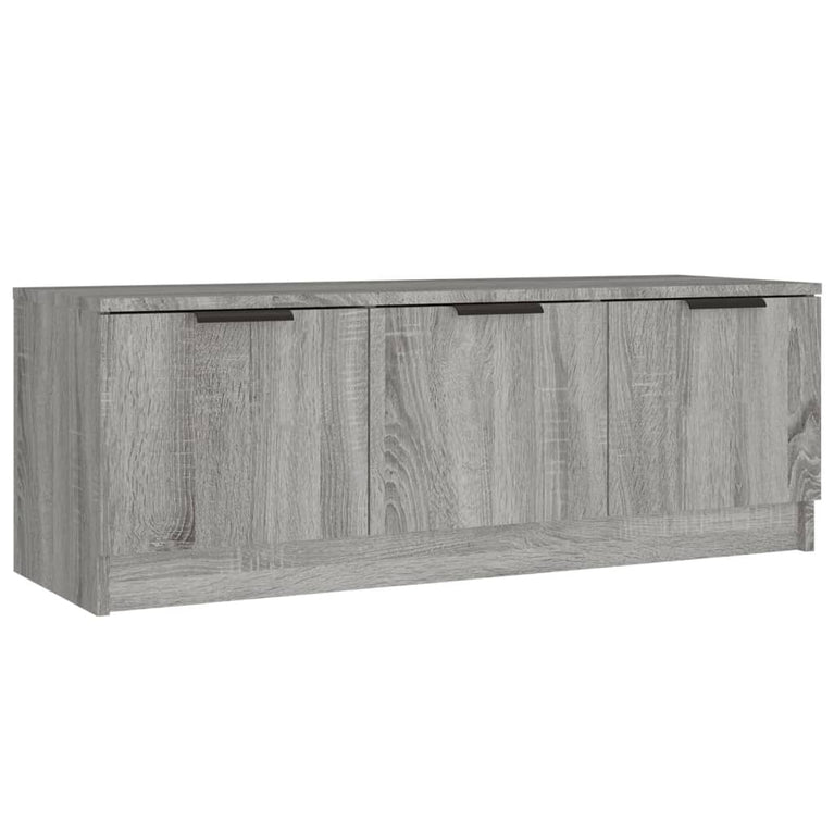 Tv-meubel 102x35x36,5 cm bewerkt hout grijs sonoma eikenkleurig MeubelReus