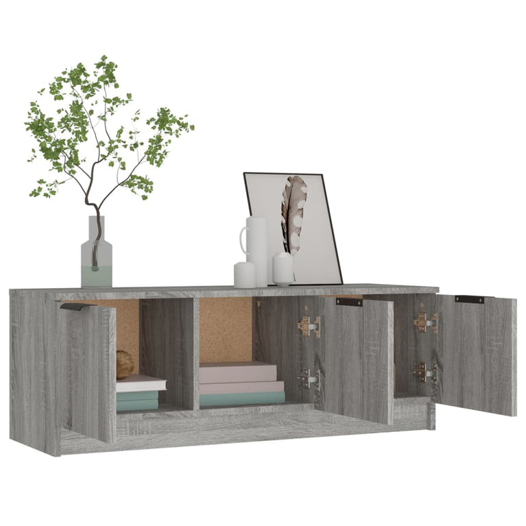 Tv-meubel 102x35x36,5 cm bewerkt hout grijs sonoma eikenkleurig MeubelReus