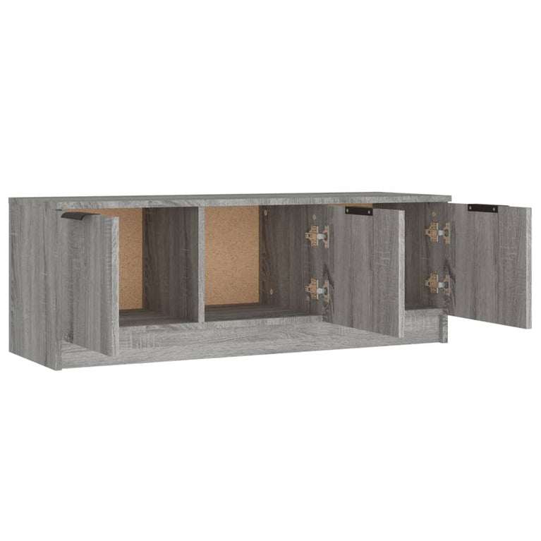 Tv-meubel 102x35x36,5 cm bewerkt hout grijs sonoma eikenkleurig MeubelReus