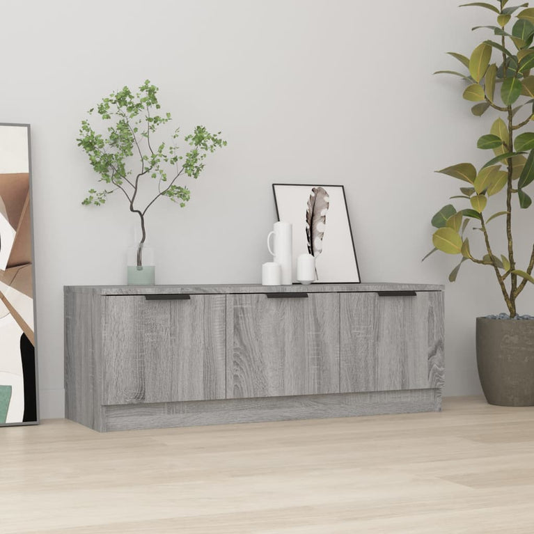 Tv-meubel 102x35x36,5 cm bewerkt hout grijs sonoma eikenkleurig MeubelReus