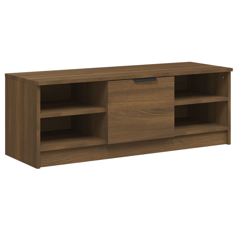 Tv-meubel 102x35,5x36,5 cm bewerkt hout bruineikenkleurig MeubelReus