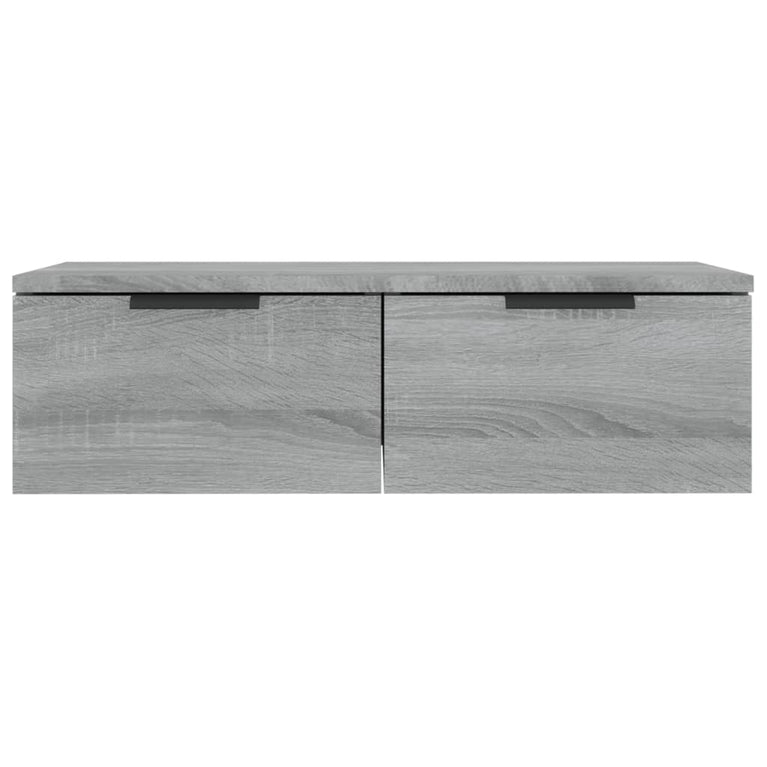 Wandkast 68x30x20 cm bewerkt hout grijs sonoma eikenkleurig MeubelReus