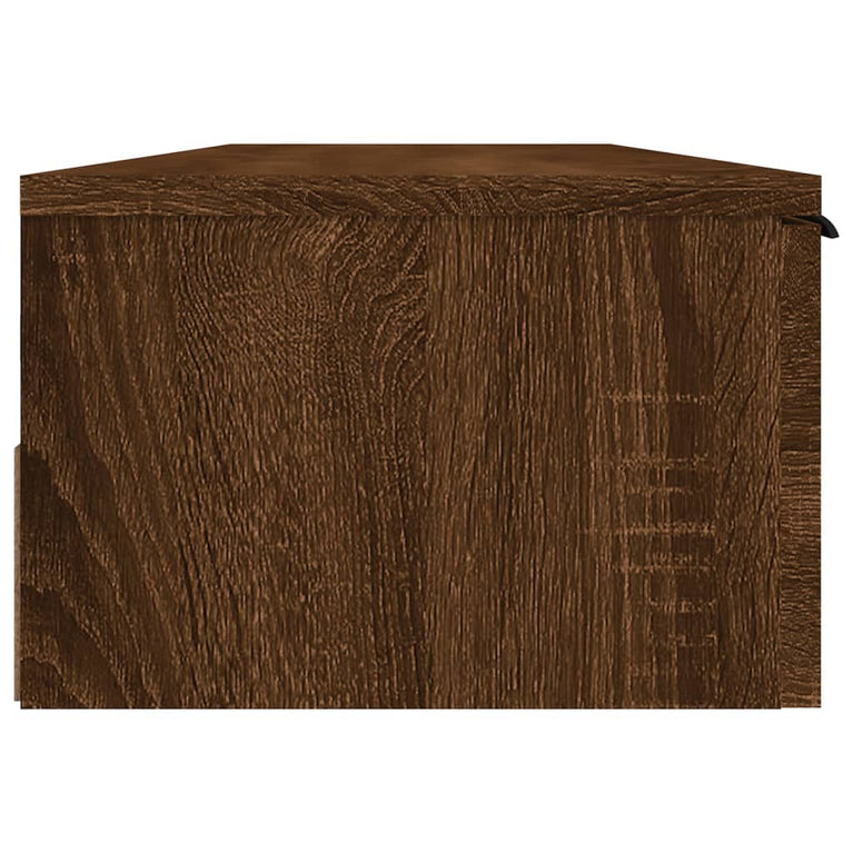 Wandkast 102x30x20 cm bewerkt hout bruineikenkleurig MeubelReus