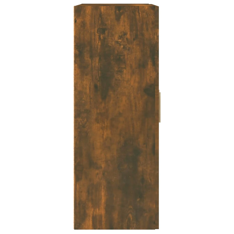 Wandkast 69,5x32,5x90 cm bewerkt hout gerookt eikenkleurig MeubelReus