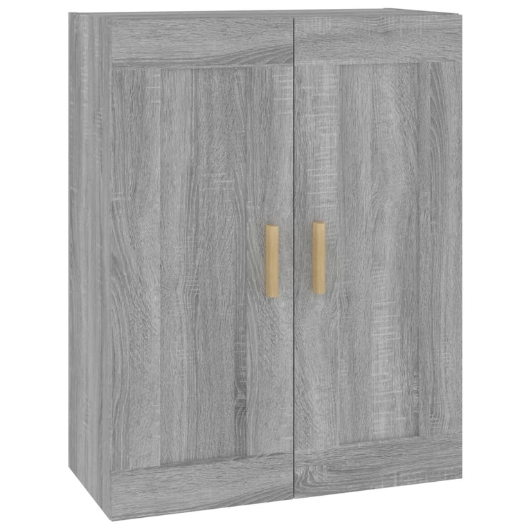 Wandkast 69,5x32,5x90 cm bewerkt hout grijs sonoma eikenkleurig MeubelReus