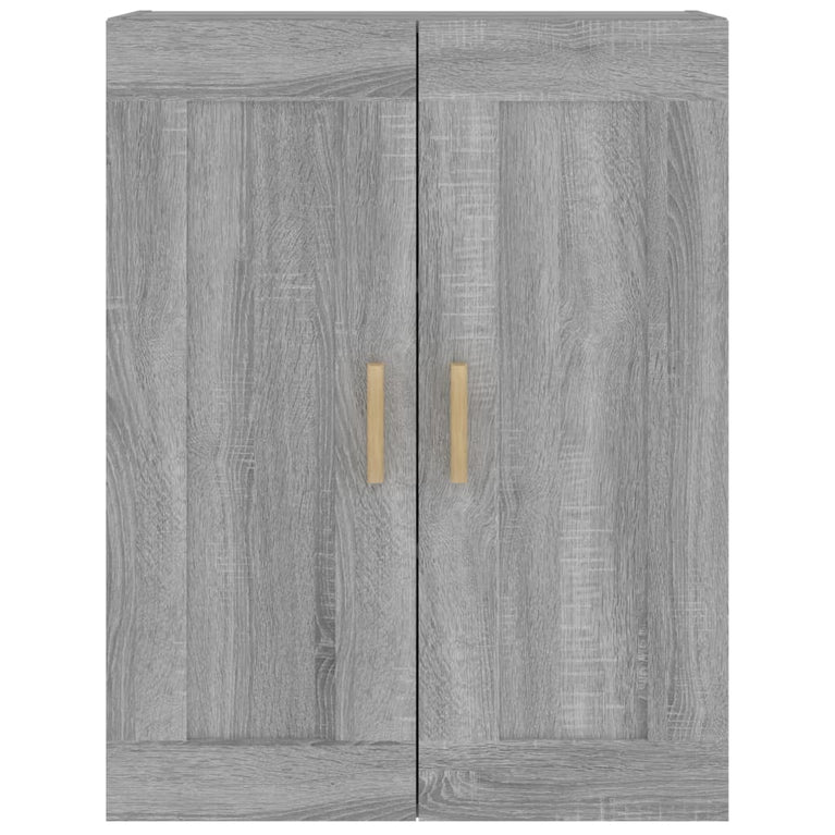 Wandkast 69,5x32,5x90 cm bewerkt hout grijs sonoma eikenkleurig MeubelReus