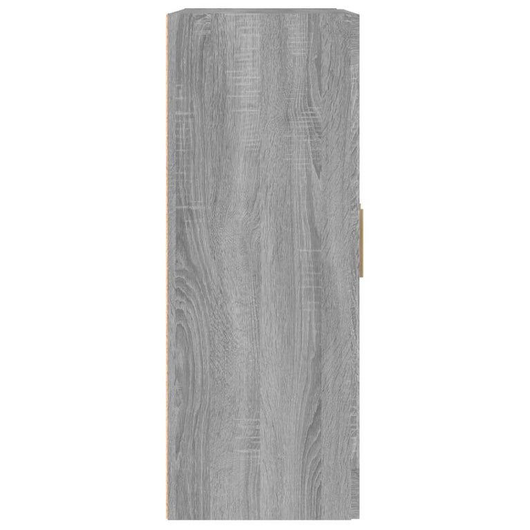 Wandkast 69,5x32,5x90 cm bewerkt hout grijs sonoma eikenkleurig MeubelReus