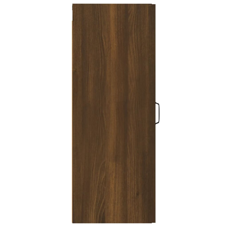 Wandkast 34,5x34x90 cm bewerkt hout bruineikenkleurig MeubelReus