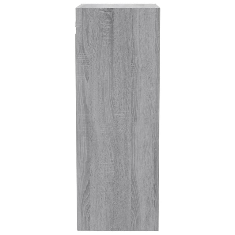 Wandkast 34,5x32,5x90 cm bewerkt hout grijs sonoma eikenkleurig MeubelReus