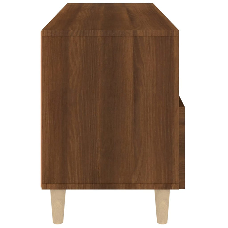 Tv-meubel 80x36x50 cm bewerkt hout bruin eikenkleur MeubelReus