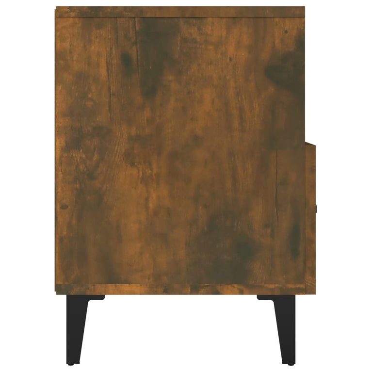 Tv-meubel 80x36x50 cm bewerkt hout gerookt eikenkleurig MeubelReus