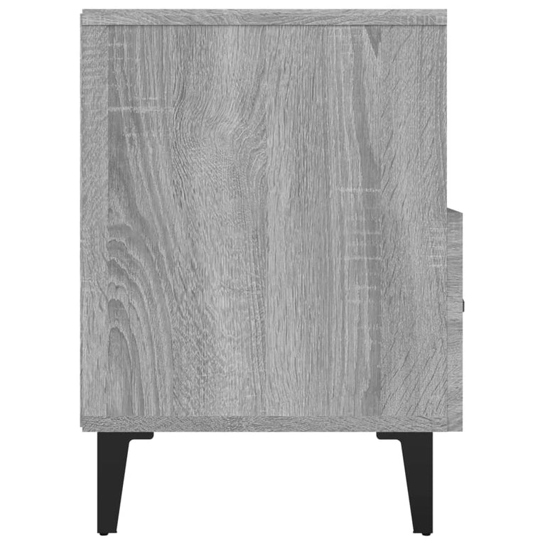 Tv-meubel 80x36x50 cm bewerkt hout grijs sonoma eikenkleurig MeubelReus