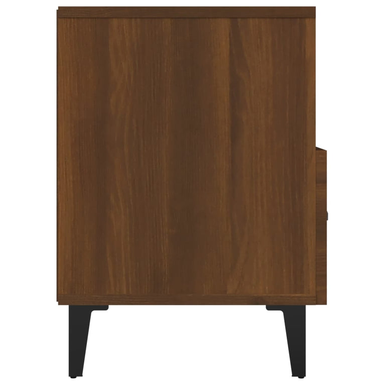 Tv-meubel 80x36x50 cm bewerkt hout bruin eikenkleur MeubelReus