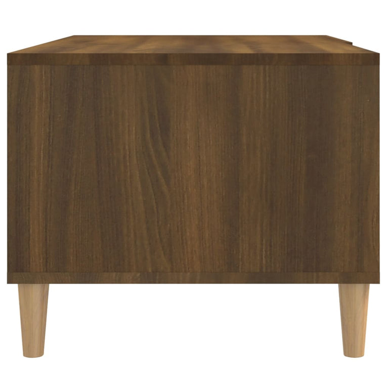 Salontafel 89,5x50x40 cm bewerkt hout bruineikenkleurig MeubelReus