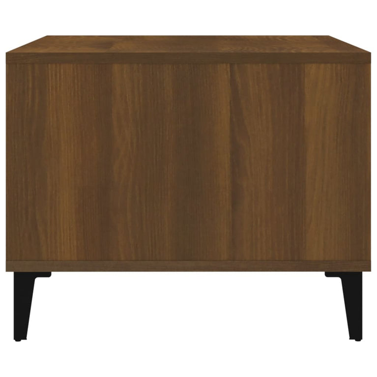 Salontafel 60x50x40 cm bewerkt hout bruin eikenkleur MeubelReus