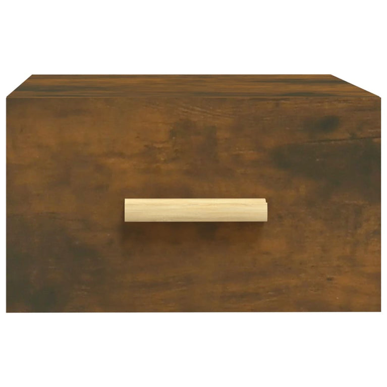 Nachtkastjes 2 st wandgemonteerd 35x35x20 cm gerookt eikenkleur MeubelReus