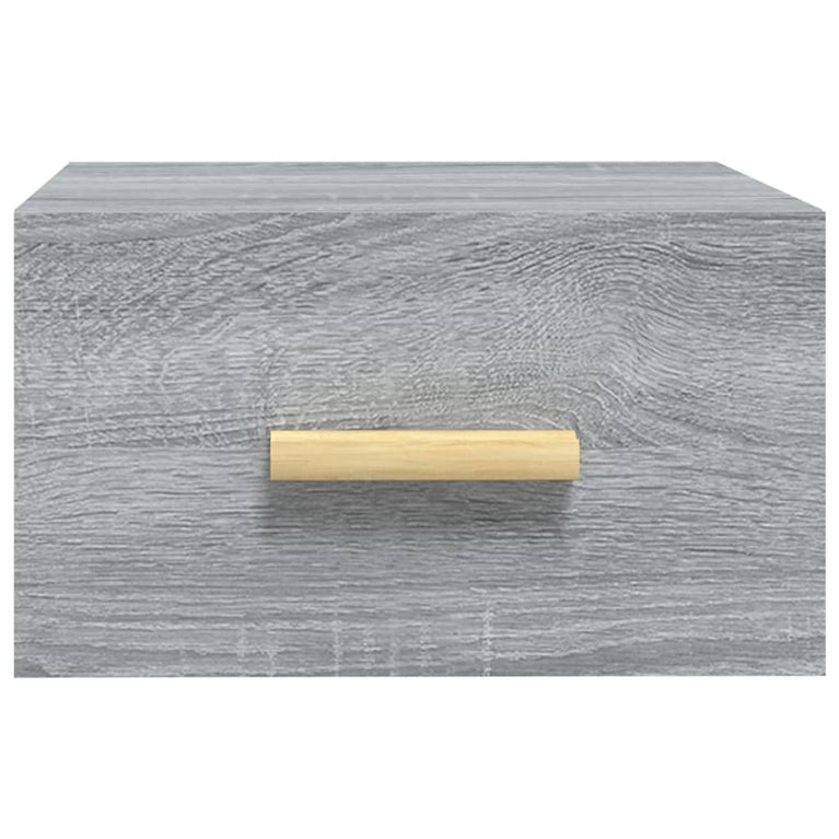 Nachtkastjes 2 st wandgemonteerd 35x35x20 cm grijs sonoma eiken MeubelReus