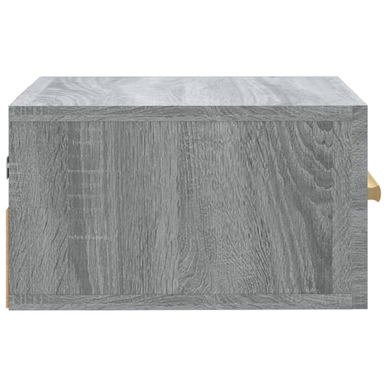 Nachtkastjes 2 st wandgemonteerd 35x35x20 cm grijs sonoma eiken MeubelReus